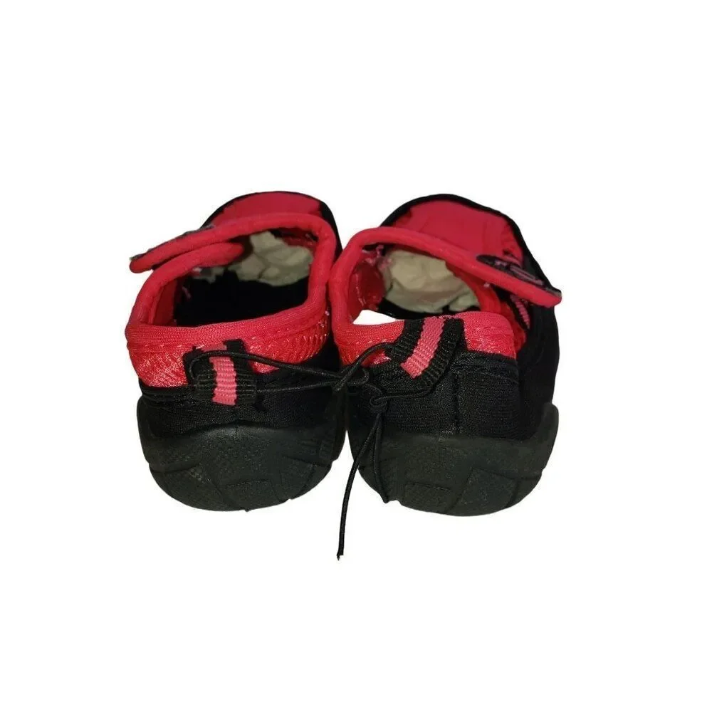 O'rageous Water Sandals Toddler Girls 6 Pink/Black Aquasock Hiking Sport Shoes
